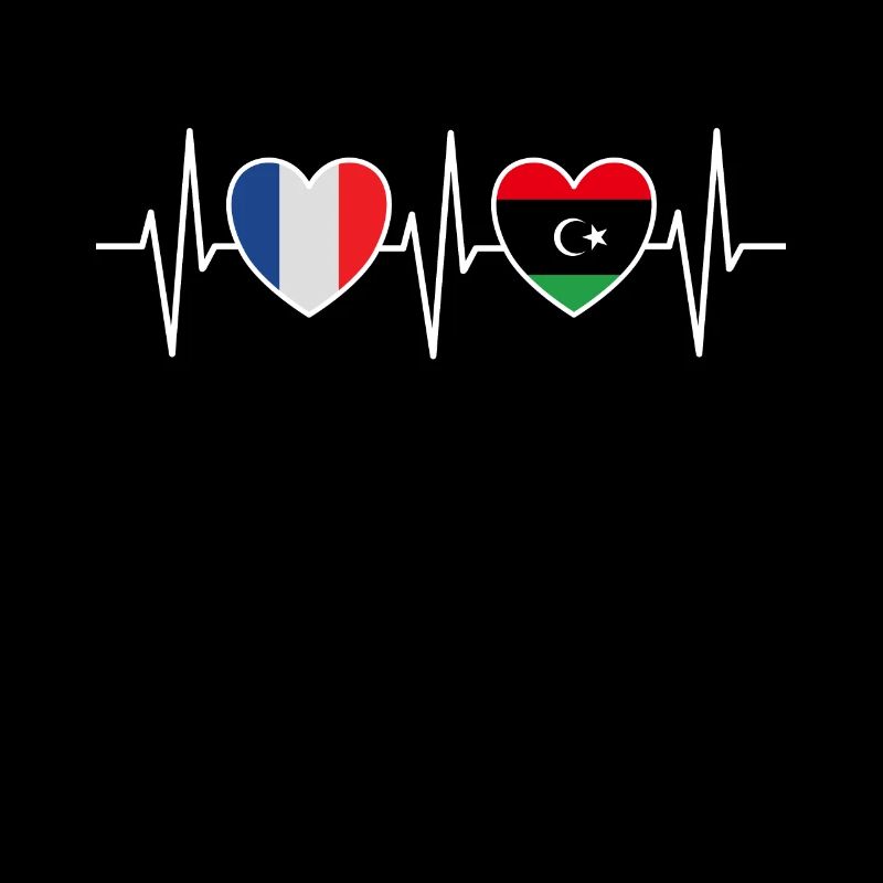 France et Libye Drapeau libyen