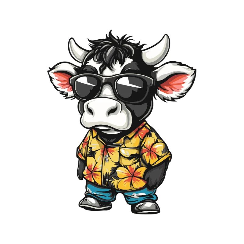 Kuh Comic Cool Sommer