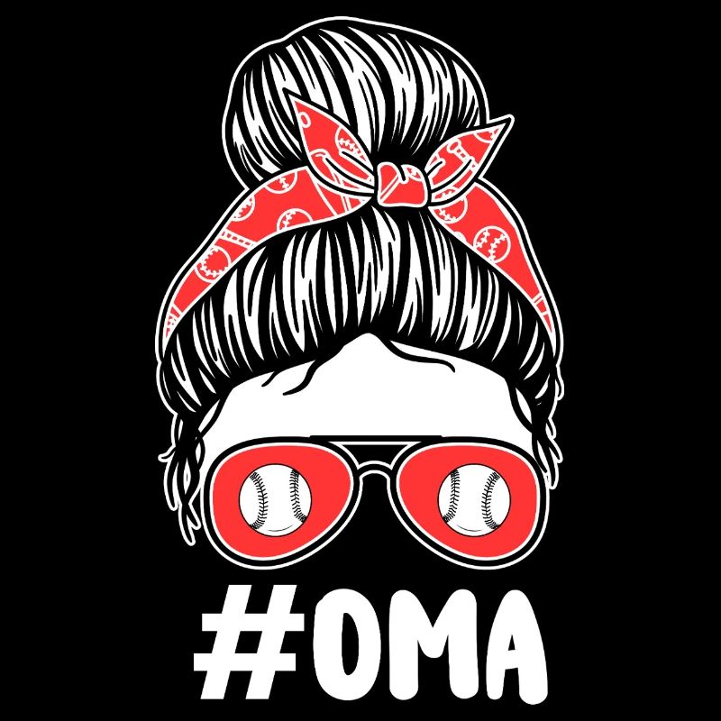 Baseballspieler Oma Großmutter Baseball