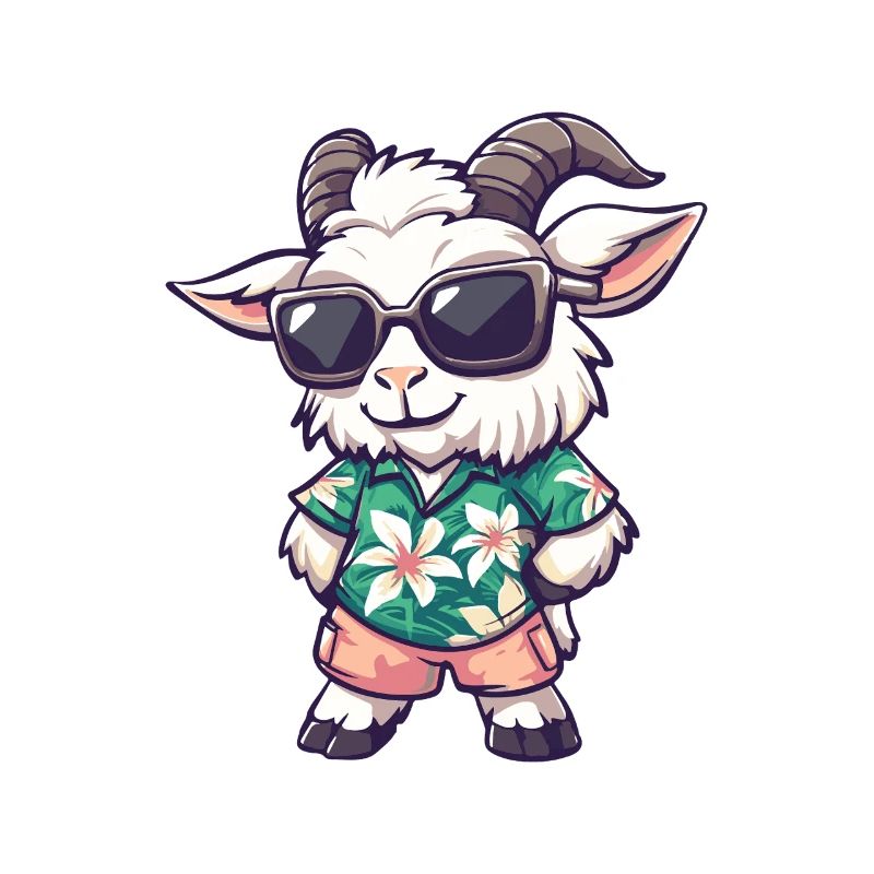 Mountain Goat Comic Cool Summer