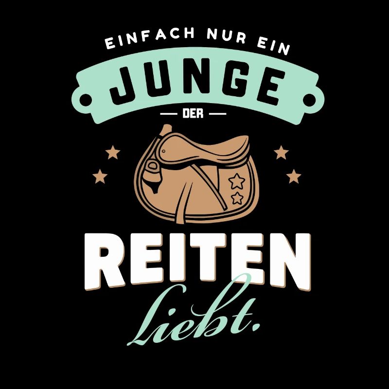 Junge Reiter Liebe Pferd Hobby Freude Idee