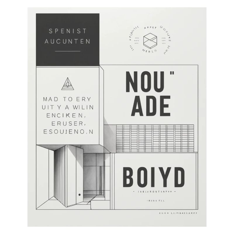 Affiche d’architecture moderne