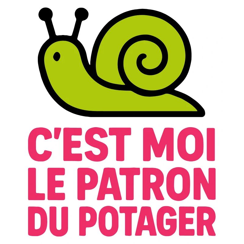C'est Moi le Patron du Potager : Design Escargot