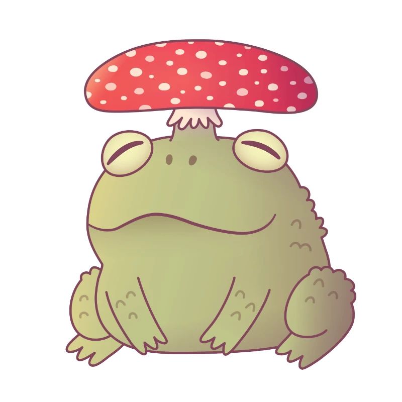 Cute Toadstool Toad Doodle