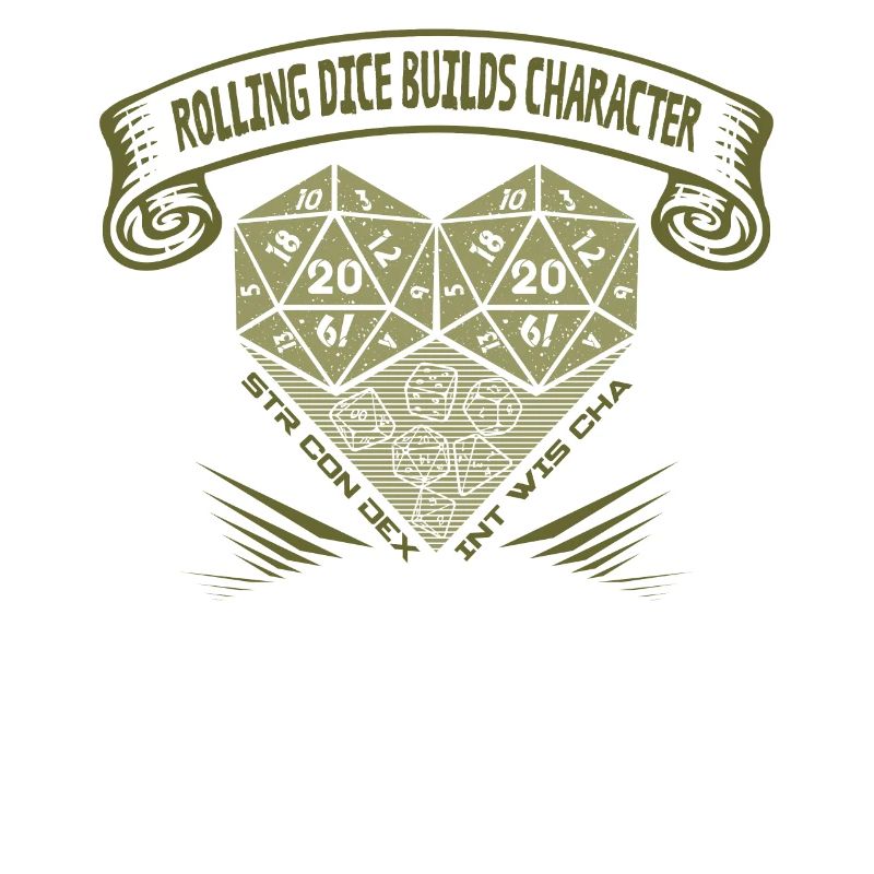 Rolling Dice crée du caractère - RPG de table D20