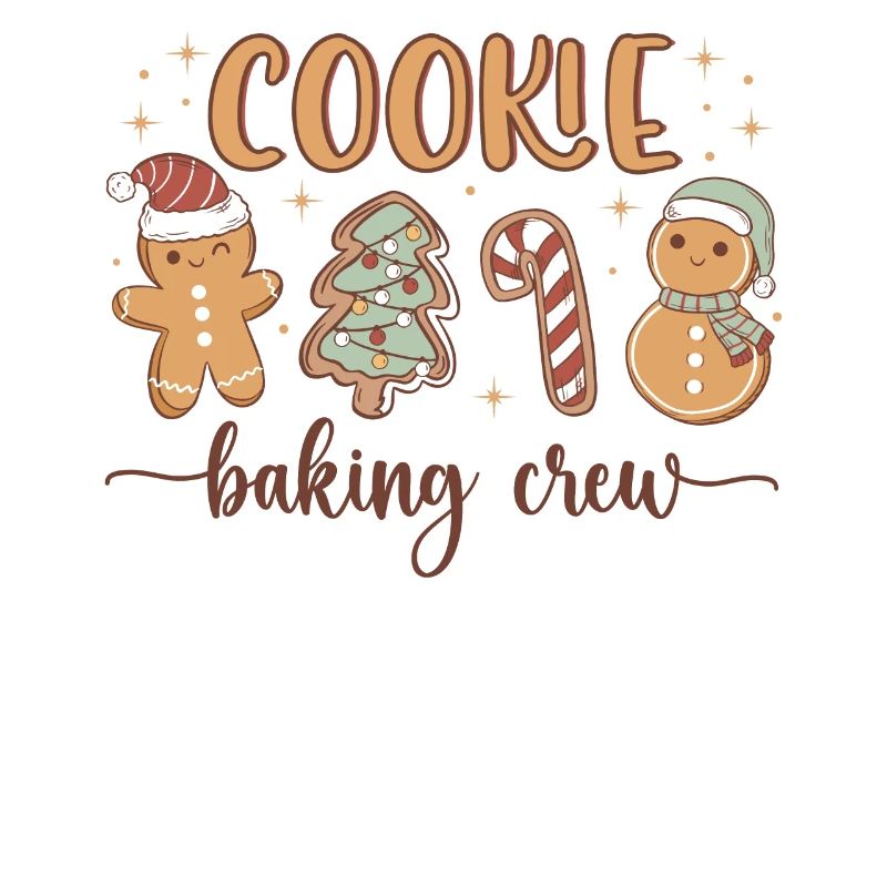 Équipe de cuisson de biscuits de Noël Pain d’épices drôle