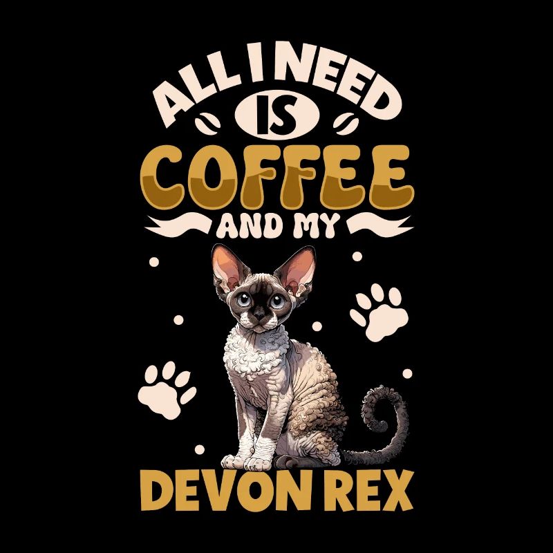 Coffee and my Devon Rex