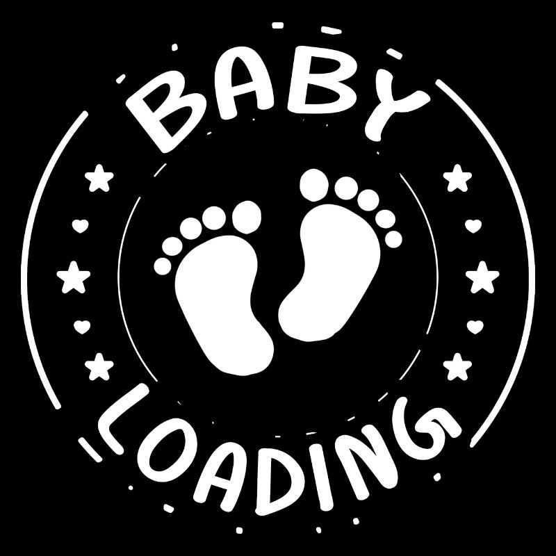 Baby loading Mama Schwanger Mutter Papa Geschenk
