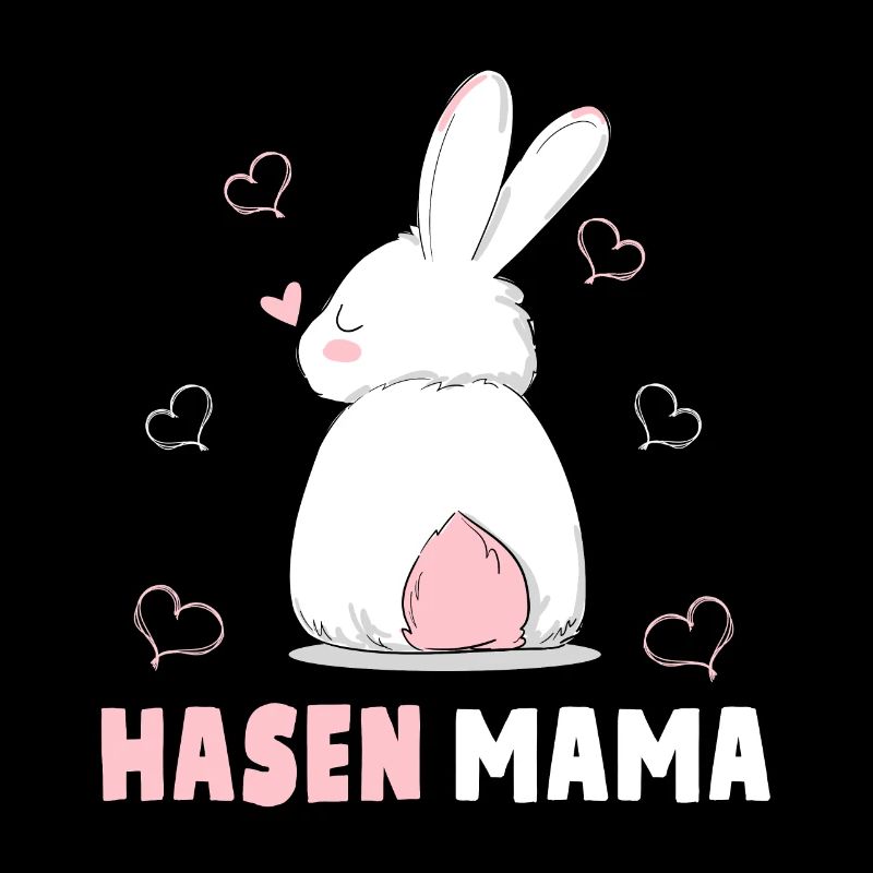 Hasen Mama Süßes Häschen Ostern Hasenmama