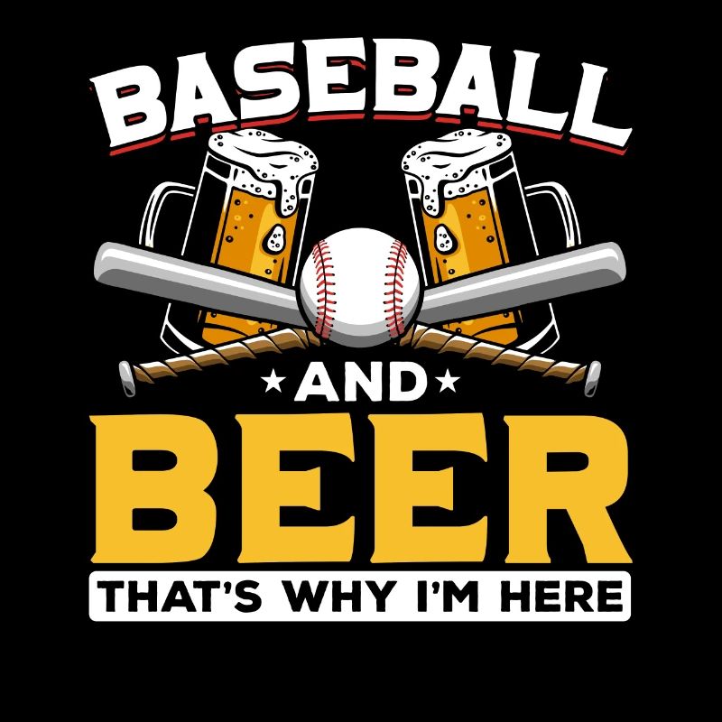 Baseball Bier Humor Männer Baseball