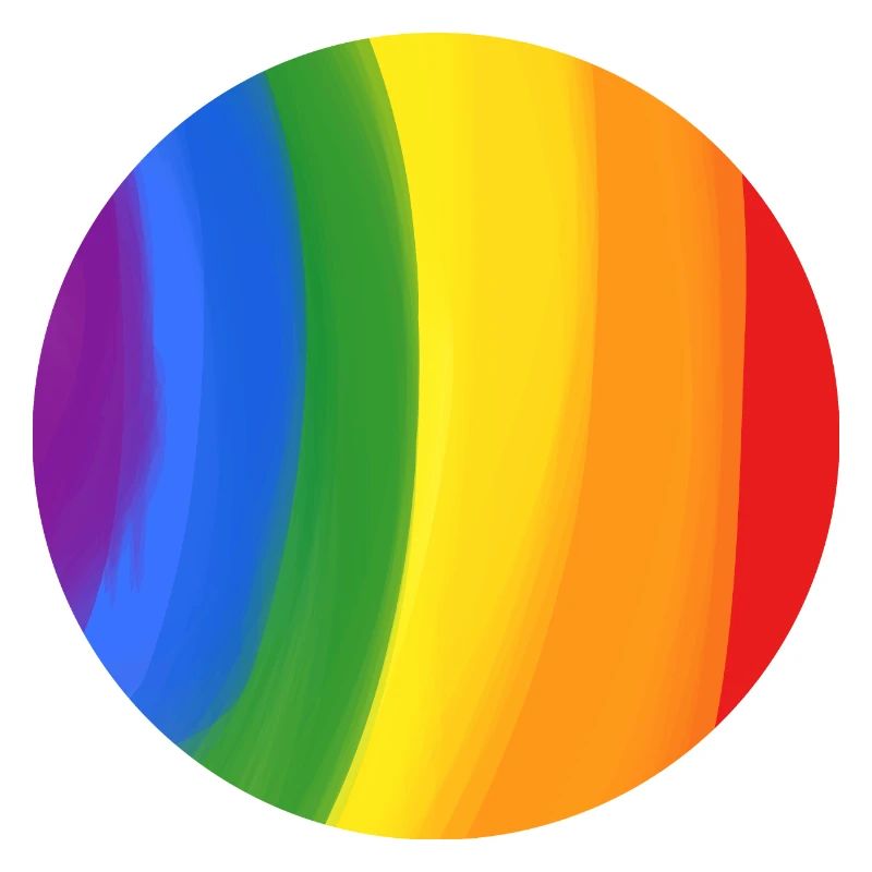 Couleurs de l’arc-en-ciel attrapé dans un cercle