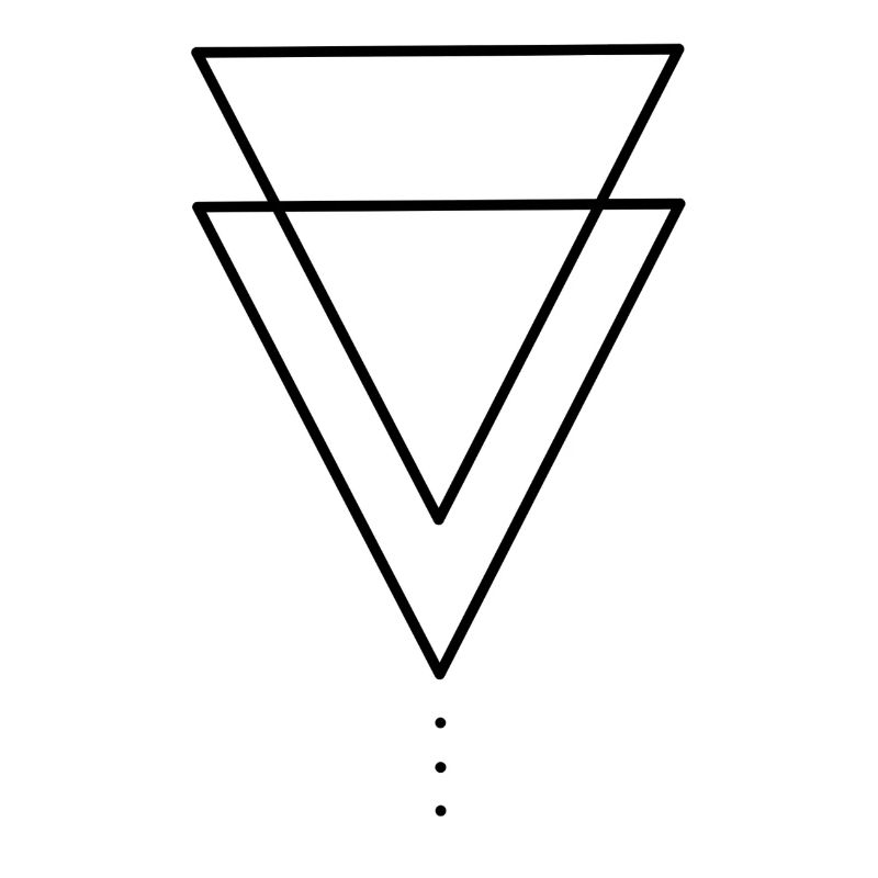 Montagnes de conception de triangle