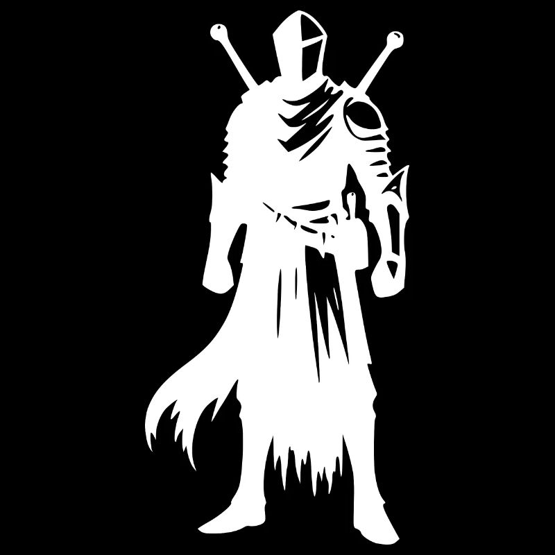 Chevalier guerrier avec épée et bouclier