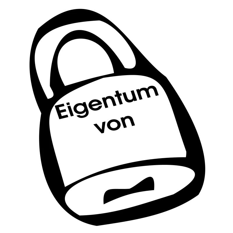 Vorhängeschloss Eigentum
