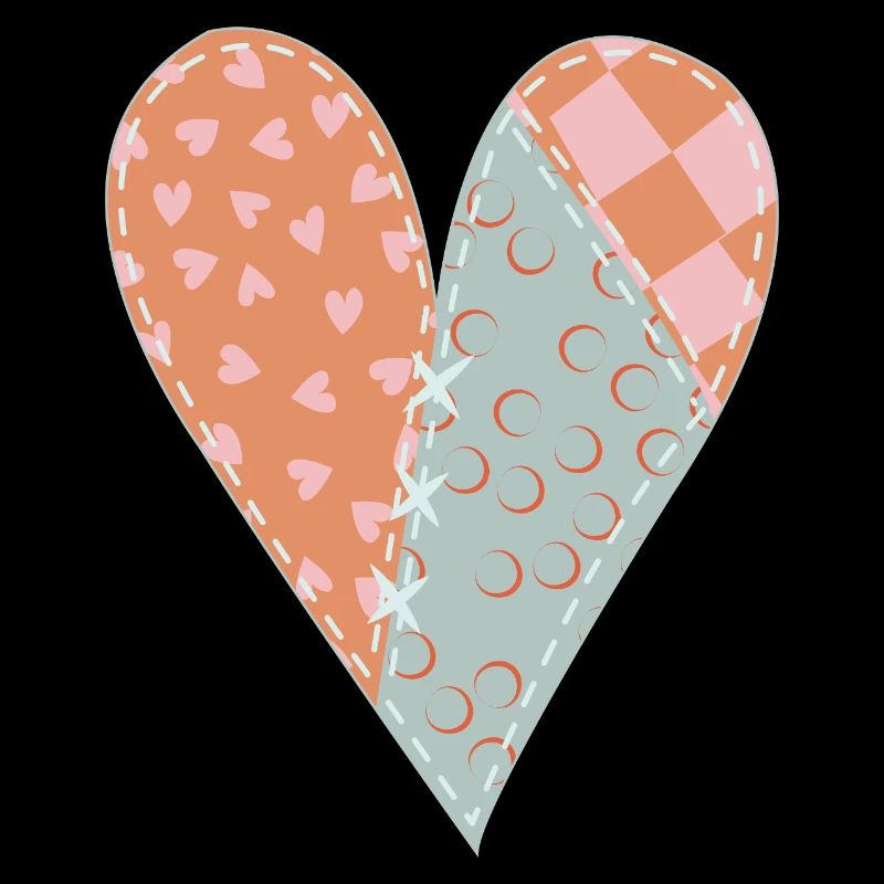 Patchwork Herz Nr. 8