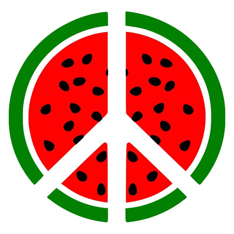 Wassermelone melone peacezeichen