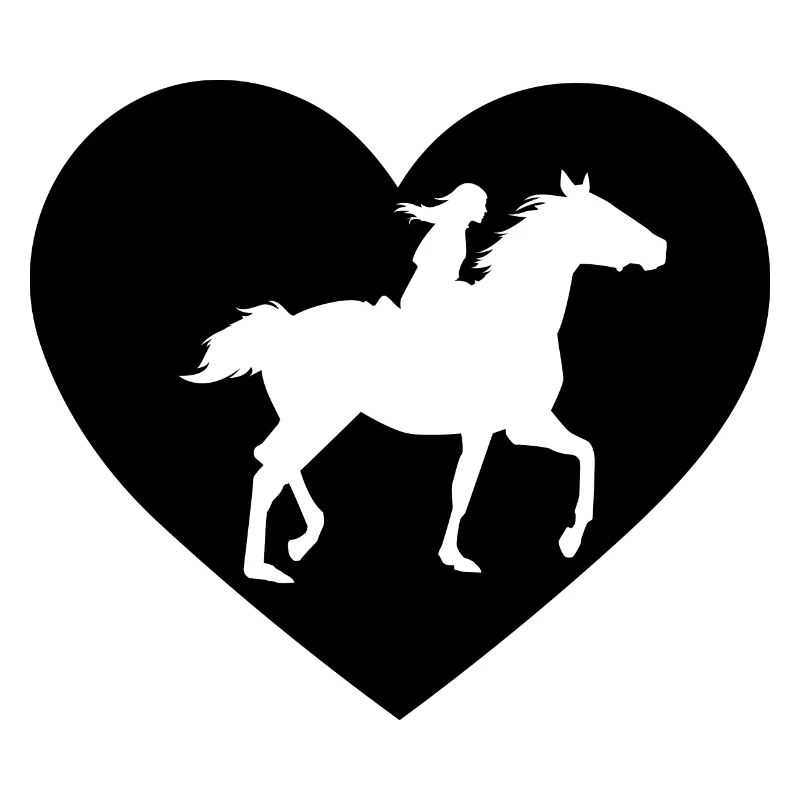 Herz 1 und Pferd - (2)