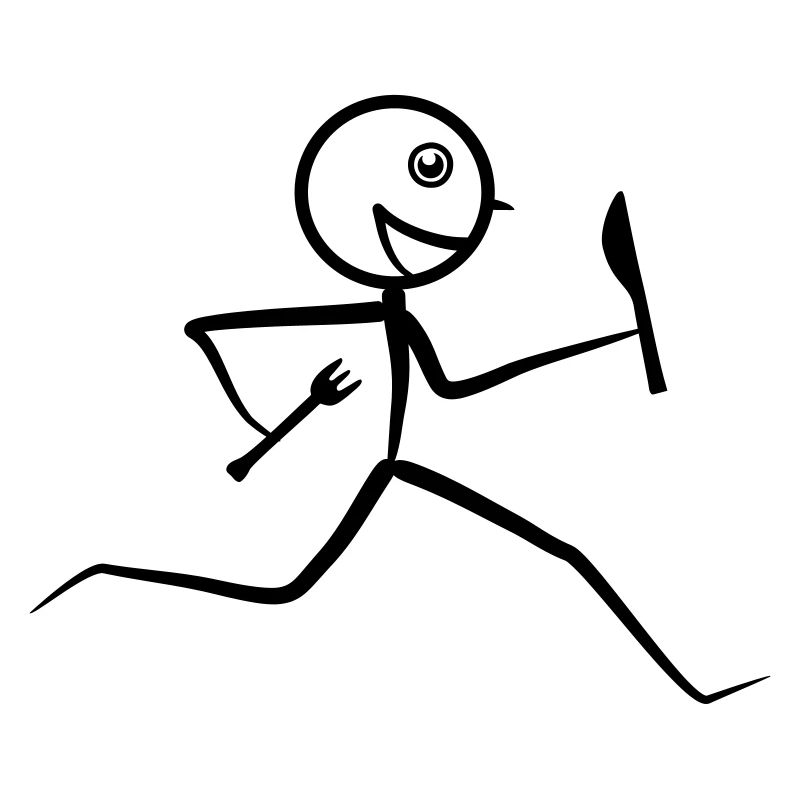 Hungry runner, running