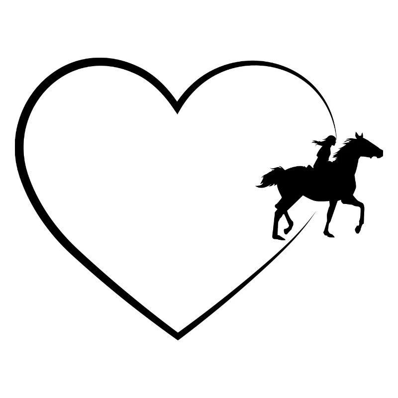 Cœur 2 et Cheval - (2)