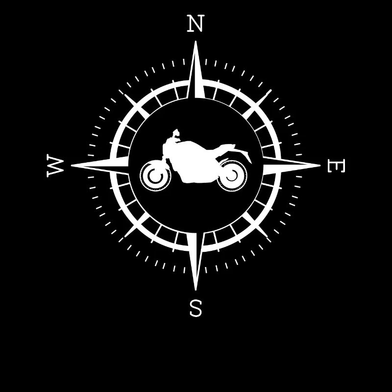 Compass and Motorcycle - (MOTORCYCLE)