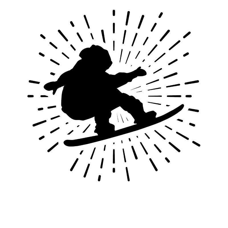 Fireworks and snowbarding -