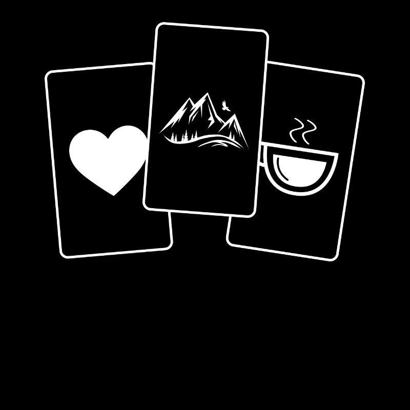 Heart - Coffee - Mountain -