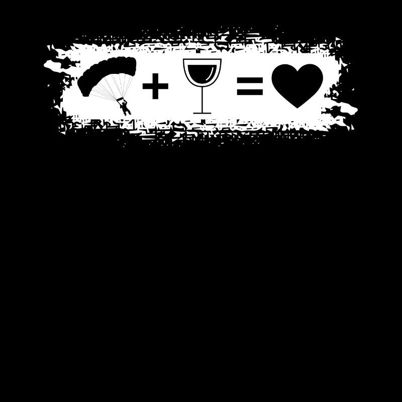 Grunge Rectangle - Heart - Wine - Paragliding