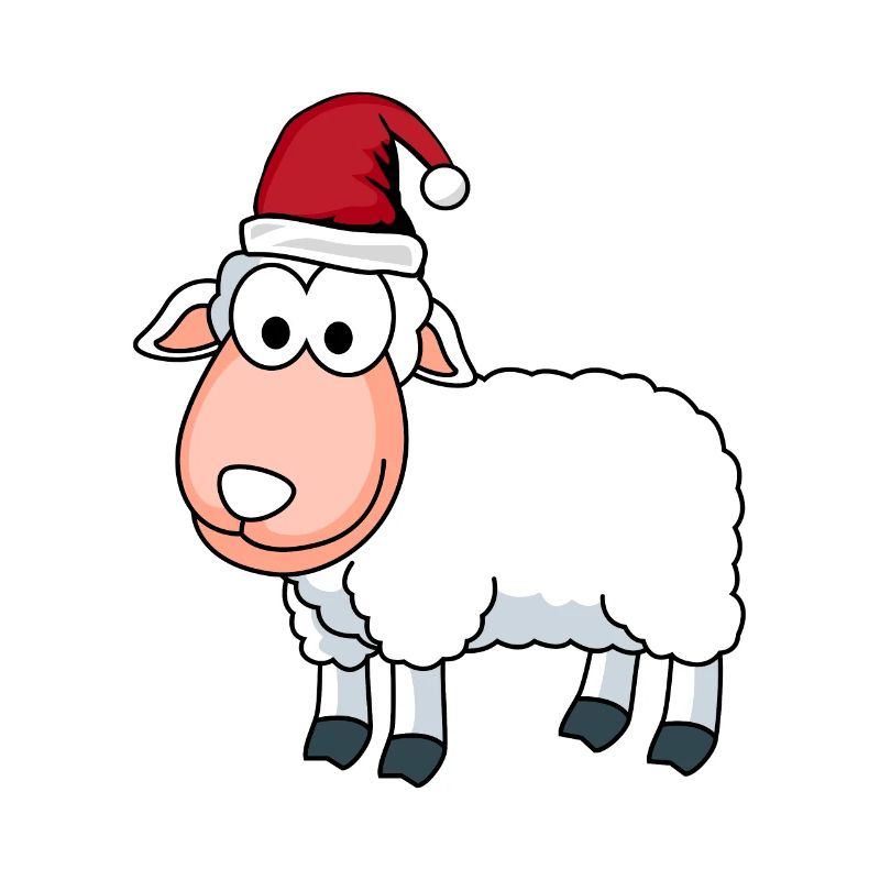Moutons Comic Noël