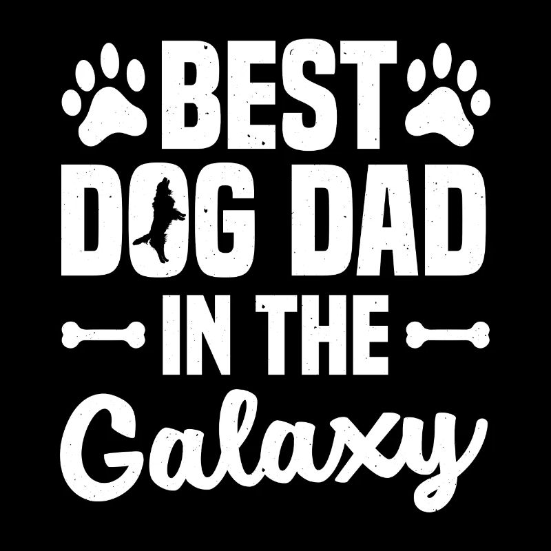 Bester Hundepapa der Galaxis - schwarz