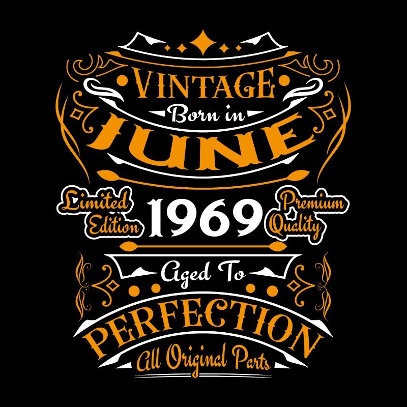 Vintage Retro Juni 1969 Geburtstagsgeschenk