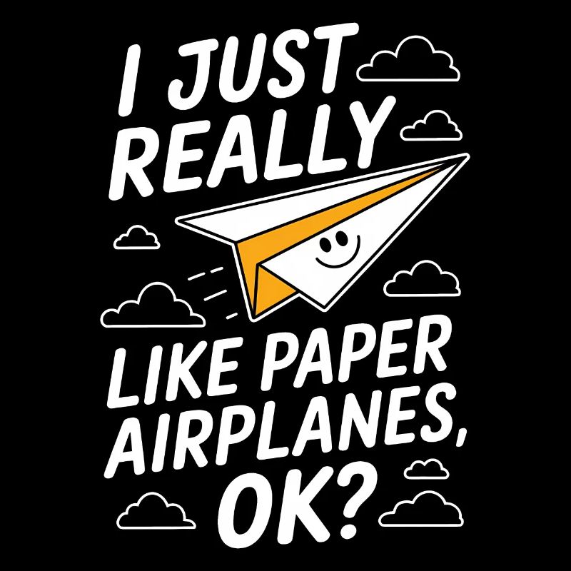 Papierflieger Spruch Witz Papierflugzeug Geschenk