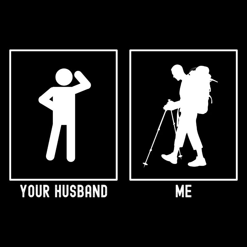 Son mari - moi - Randonnée difficile