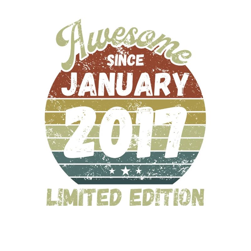 Awesome since January 2017 - Geburtstag