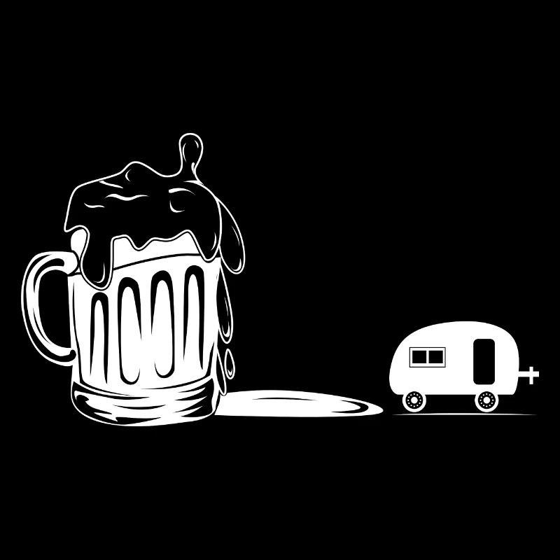Bier - Camping Wohnwagen -