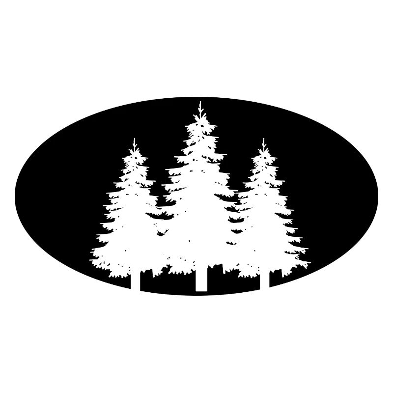 Semicircle and trees -