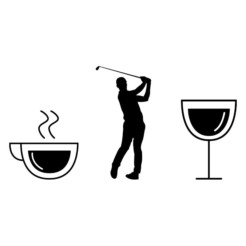 Coffee wine and golf -