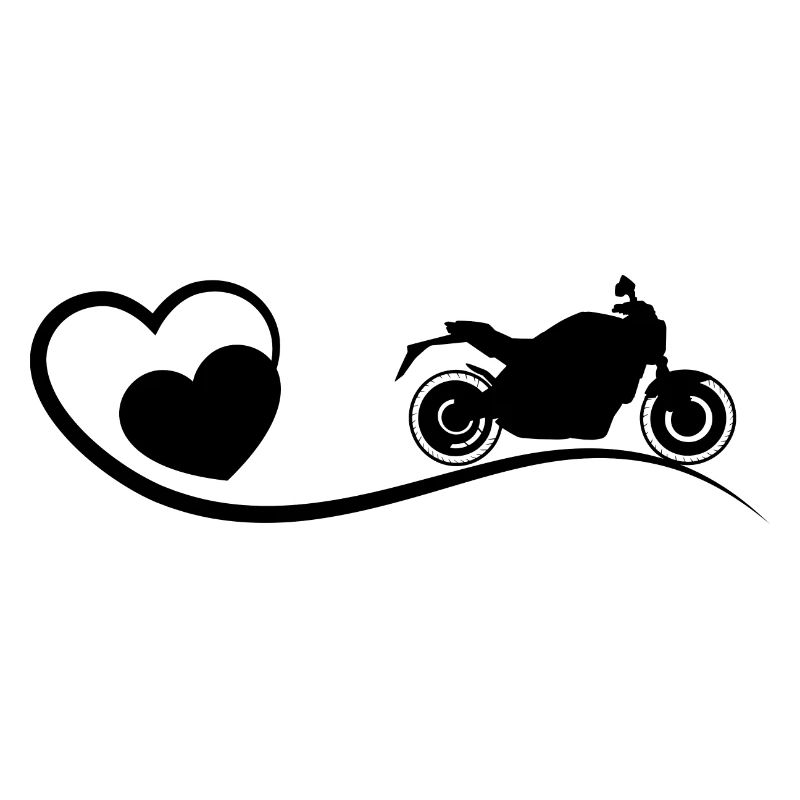 Heart and Motorcycle - (MOTORCYCLE)