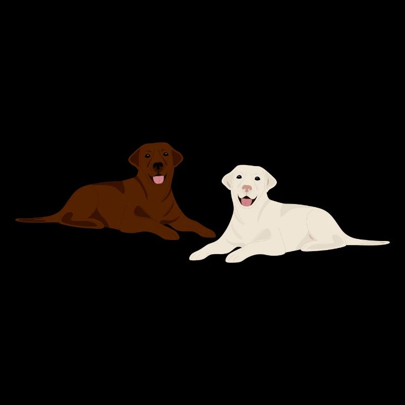 Cadeau de chien labrador bloder et marron