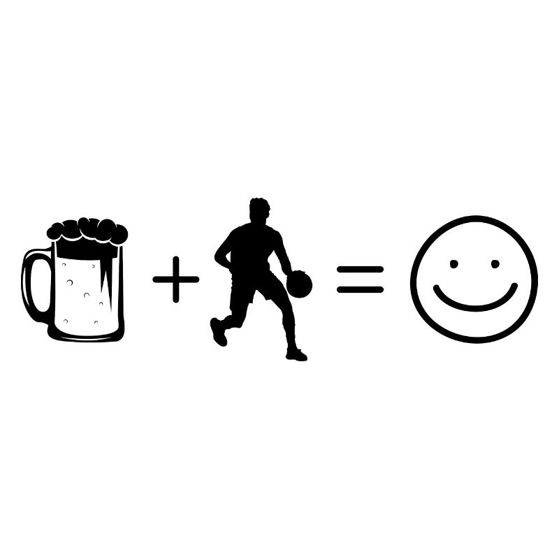 Bier Smile Face und Basketball 1 -
