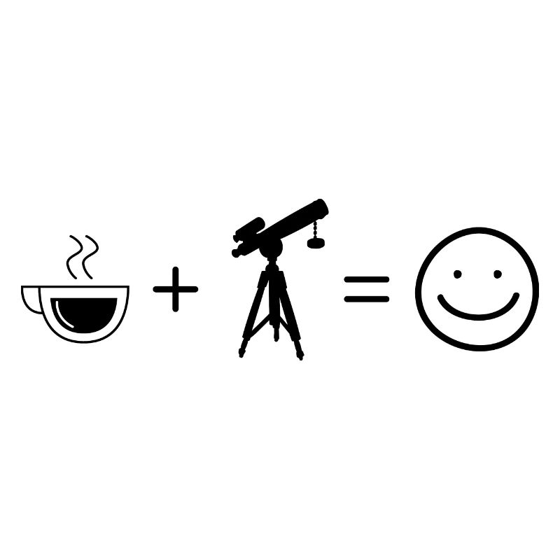 Coffee Smile Face and Astronomy -
