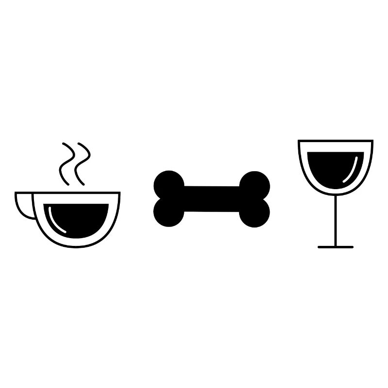 Coffee wine and dog - (do)