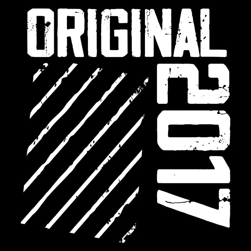 Original 2017 7e Anniversaire Cadeau Retro