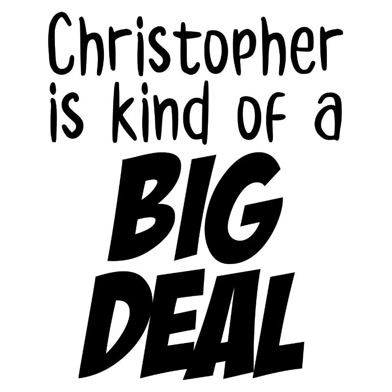 Christopher ist irgendwie eine große Sache