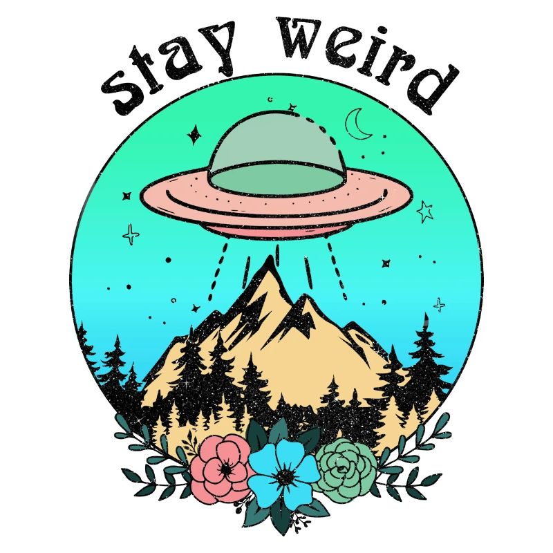 Bleib ein seltsames UFO