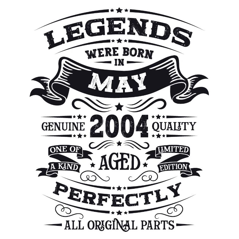 Légende Mai 2004 Millésime 2004 Anniversaire 2004
