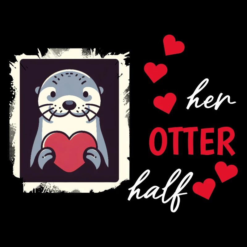 Otter half liebe geschenk