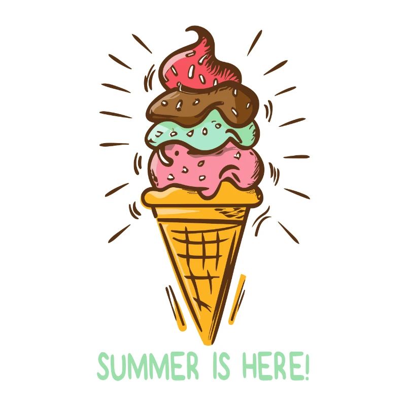 Eis Summer is here Eiscreme Eisdiele Sommerzeit