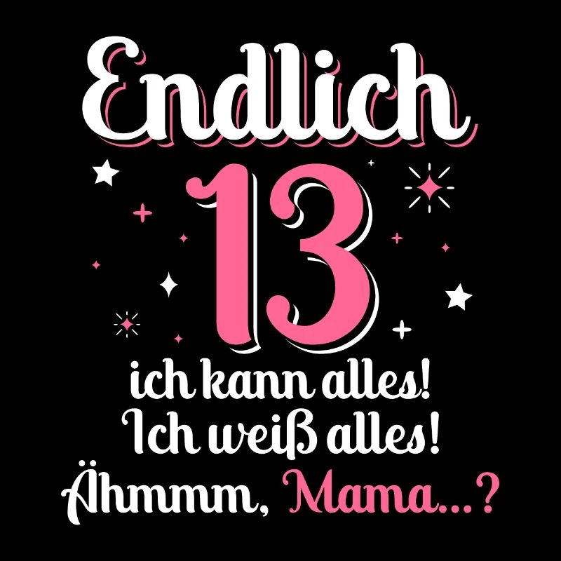 13 Mädchen Geburtstag