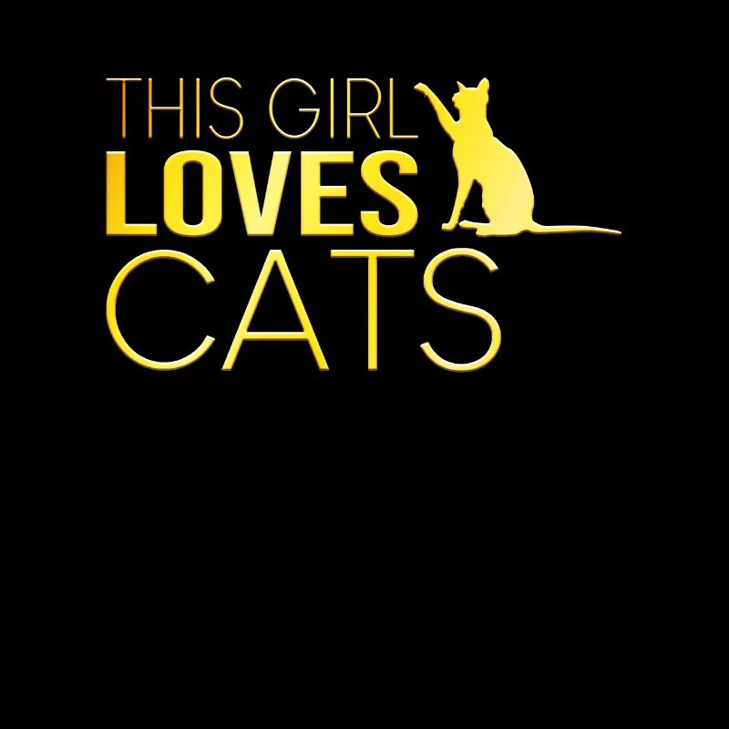 Mädchen Katze Spruch