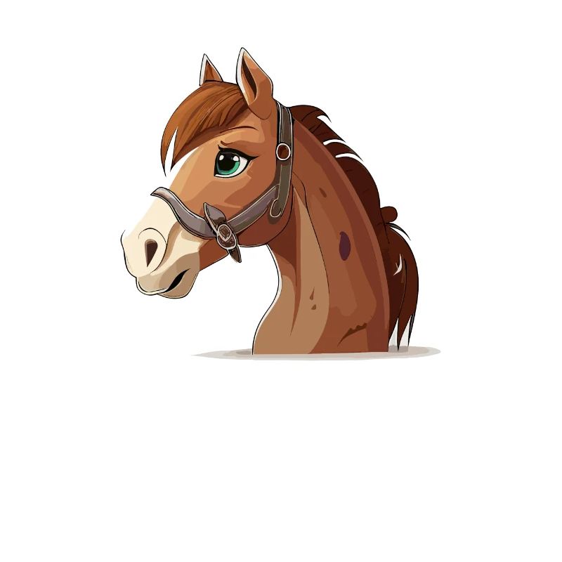 Style de bande dessinée de cheval